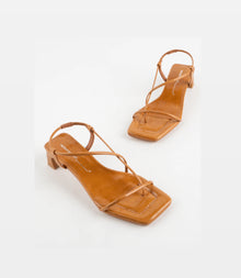 Intentionally Blank Anca Patent Leather Heel - Toffee