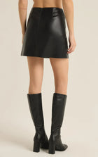 Z Supply Ciera Leather Skirt - Black
