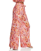 A.L.C. Naomi Print Linen Pants - Baked Clay