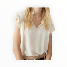 ba&sh Solstice Flutter Top - Ecru