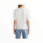 Margaret O'Leary Brushed Cashmere Tee - Chalk