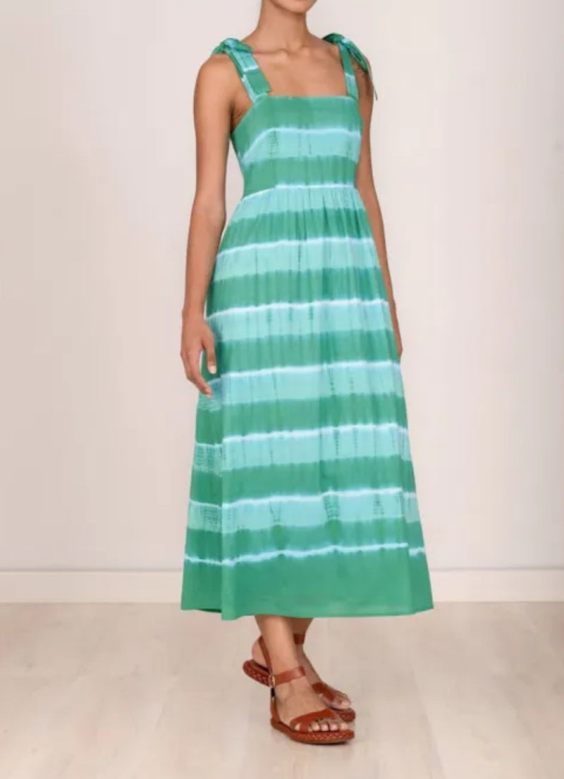 Banjanan Ginerva Dress - Hand Tie Dye Emerald