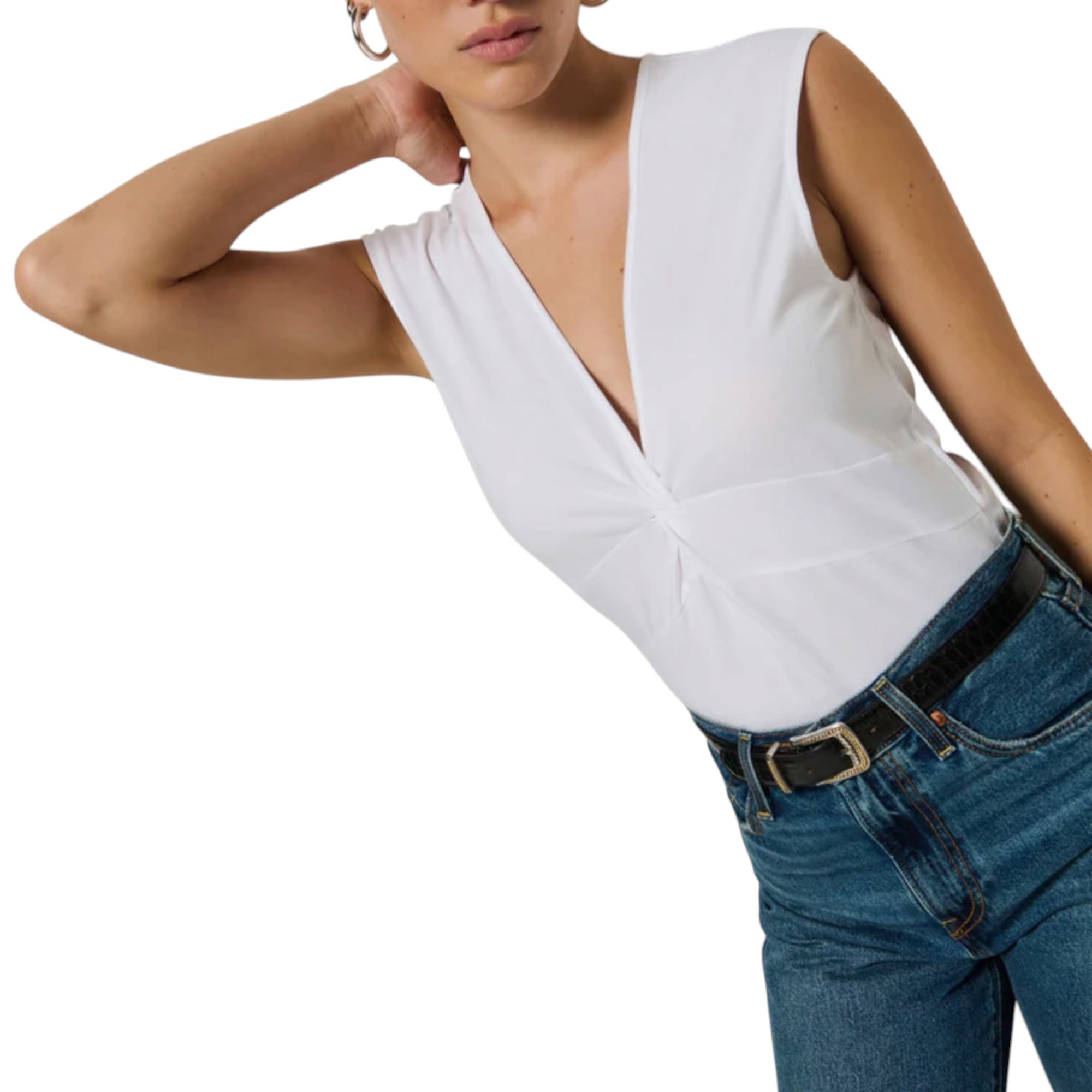 Nation Ltd Shelley Twist Top - White