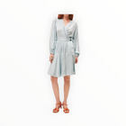 SUNCOO Camela Wrap Dress - Blue