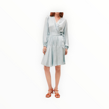 SUNCOO Camela Wrap Dress - Blue