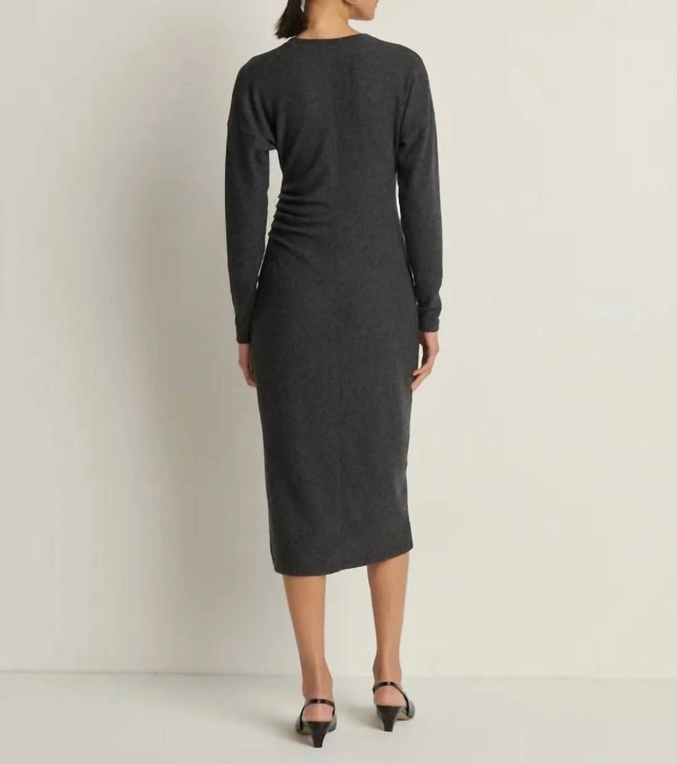 Nation Ltd Sandrine Midi Dress - Heather Charcoal