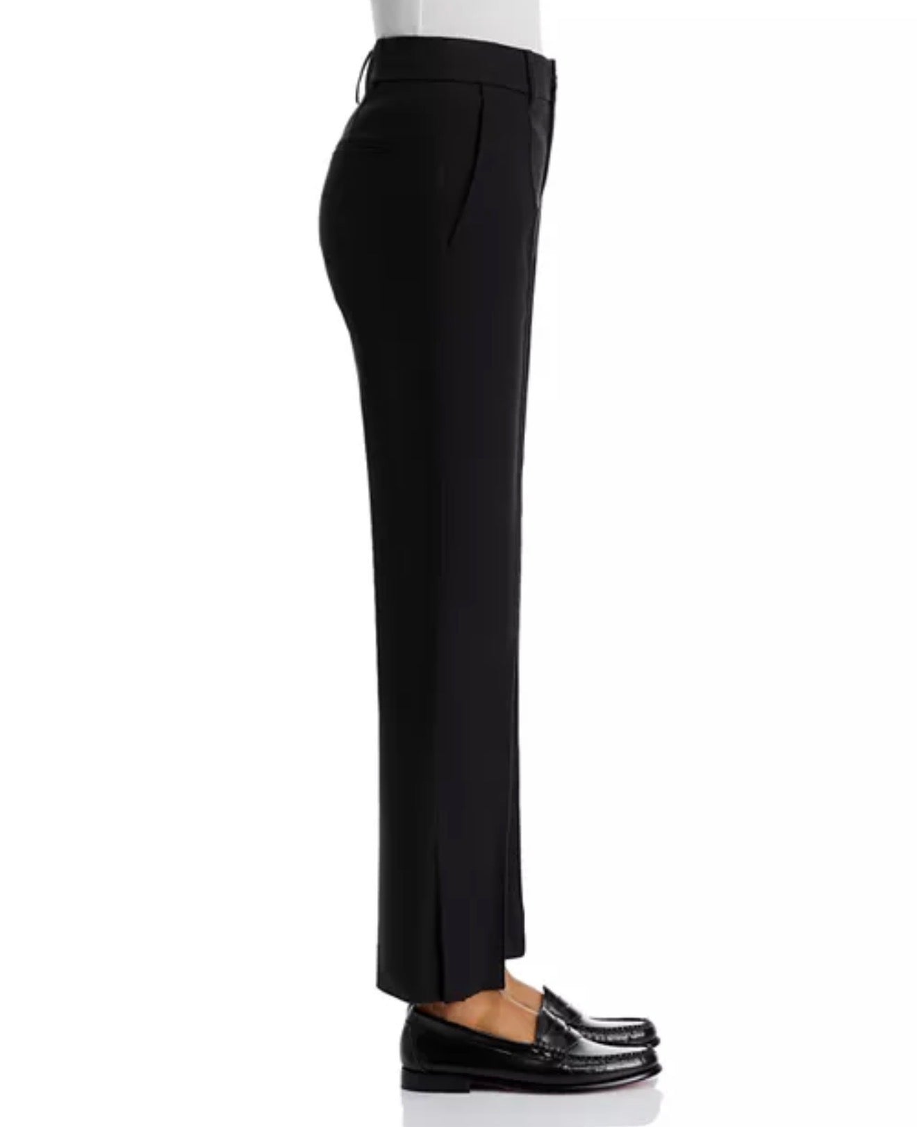 Frame Crop Kick Flare Trouser - Black