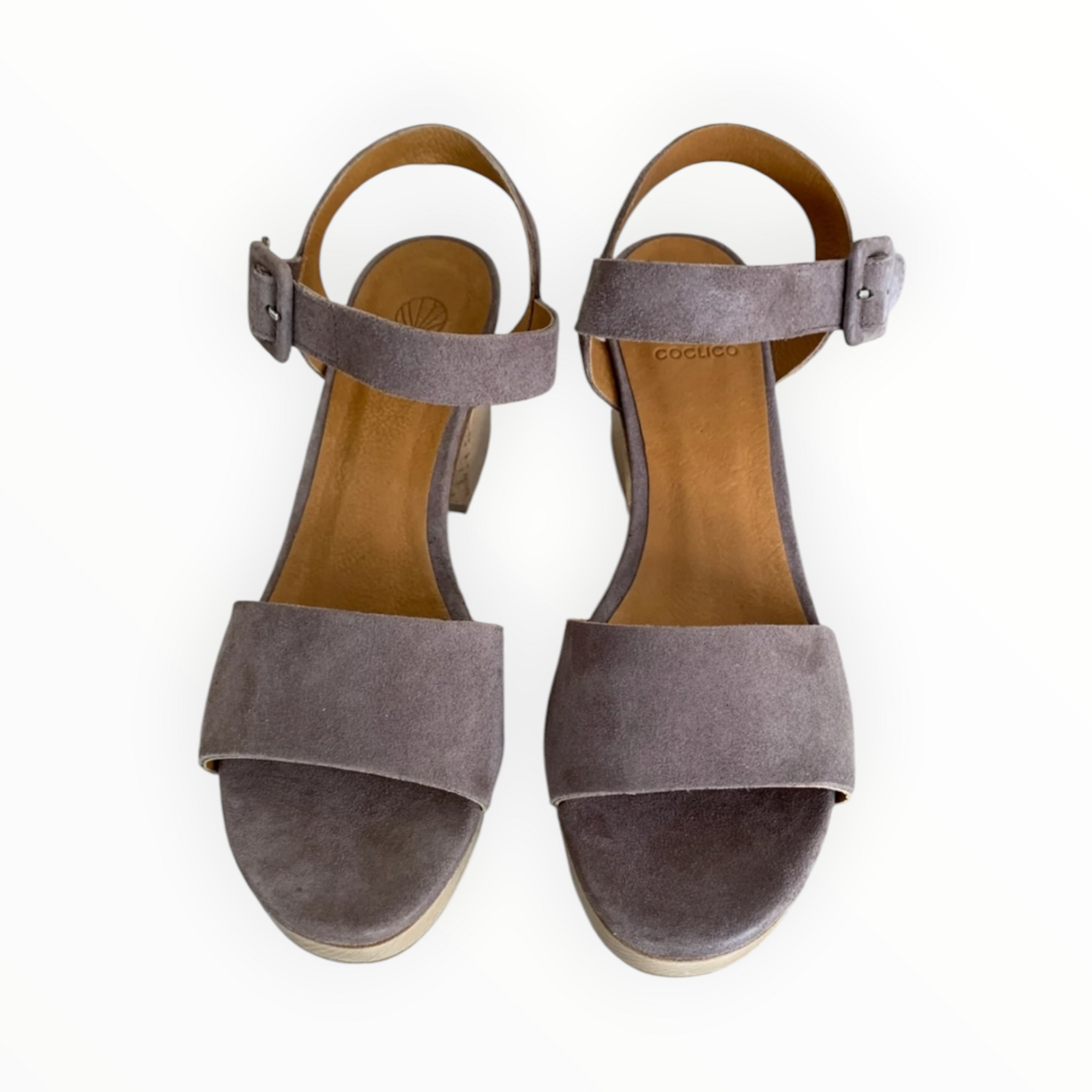 Coclico Riviera Suede Clogs - Smoke
