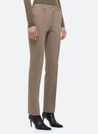 Helmut Lang Straight Slim Zip Pants - Taupe