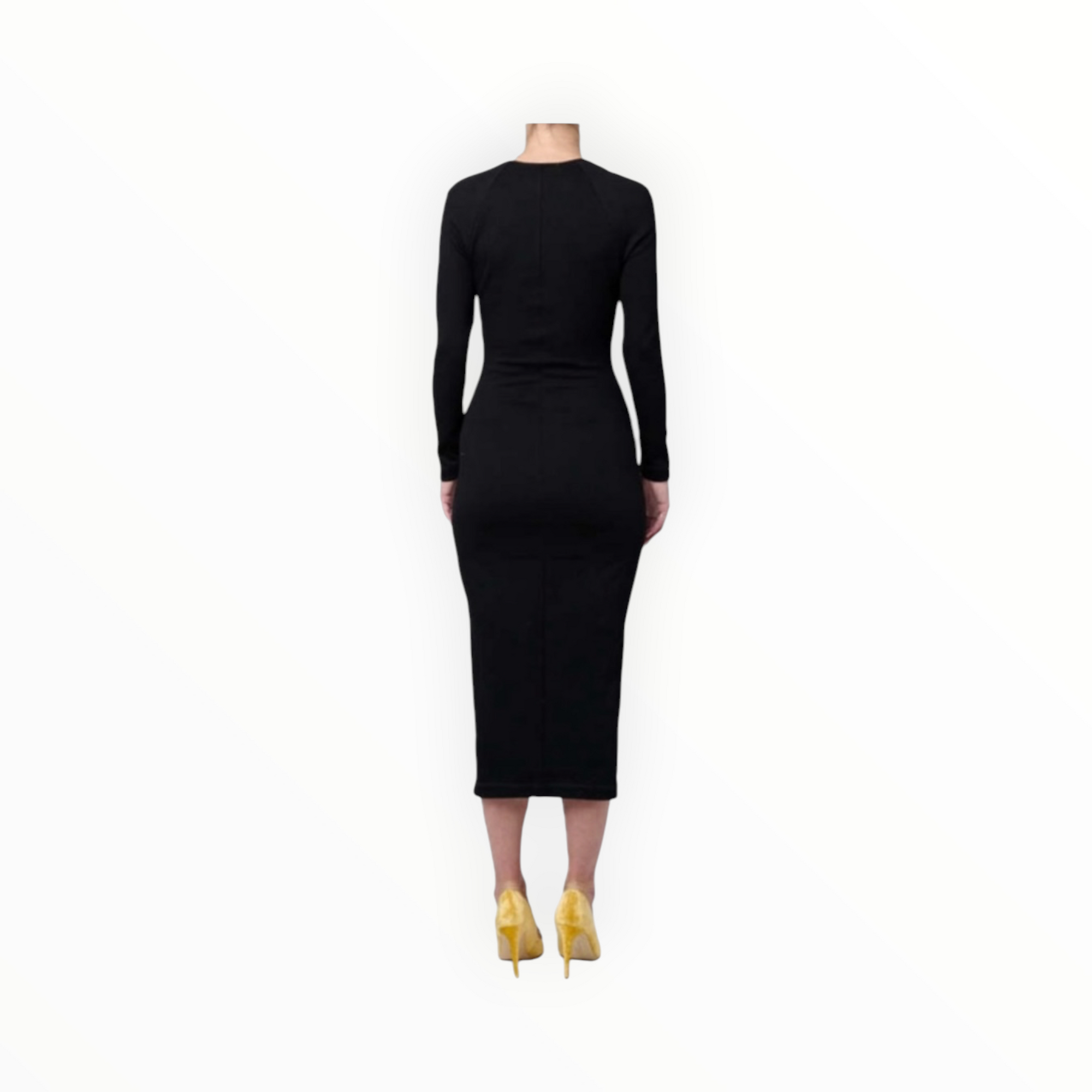 Victor Glemaud Portrait Collar Dress - Black