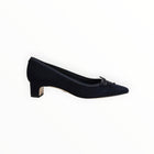 Sam Edelman Rinda Pointed Toe Ballet Heel - Midnight Blue Leather