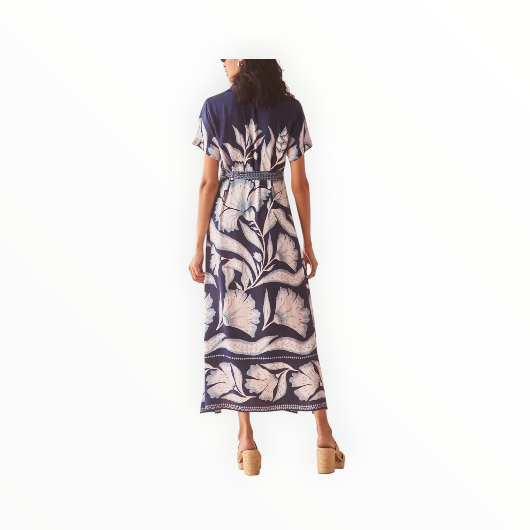 Omika Amira Shirt Dress - Adelaide Mariner