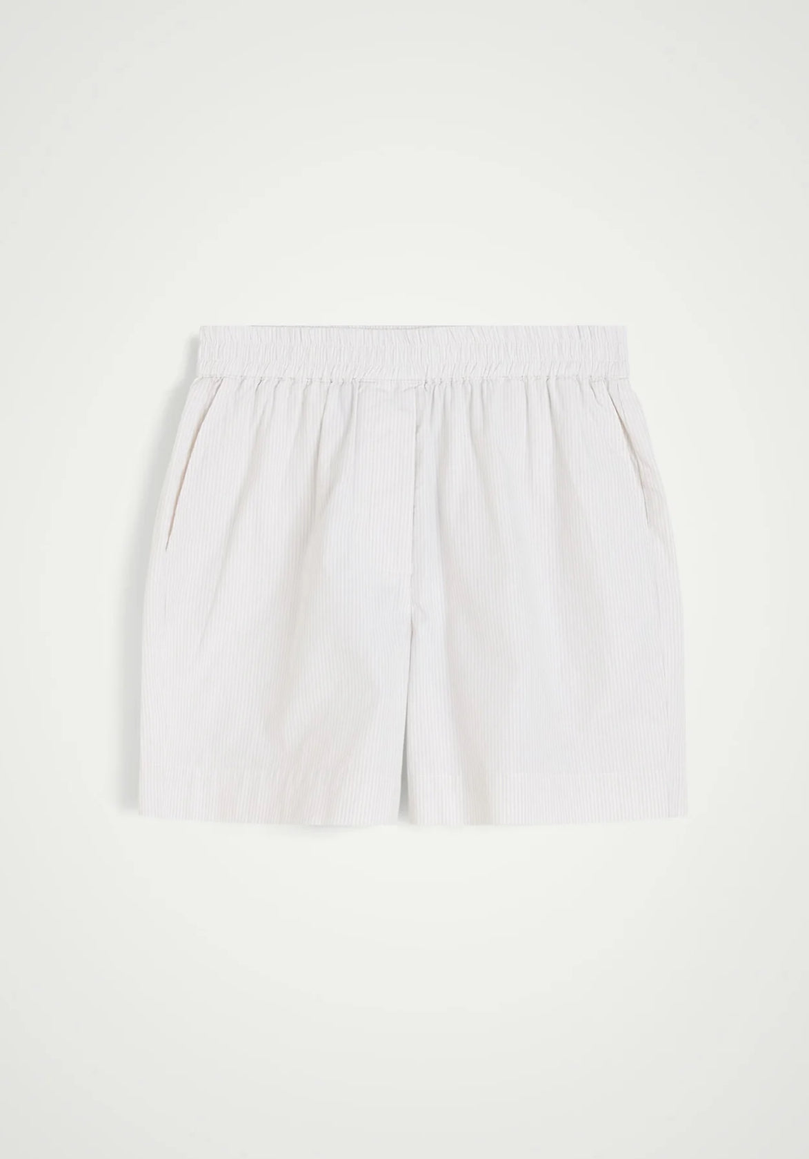 Herskind Alma Shorts - Creme Pinstripe