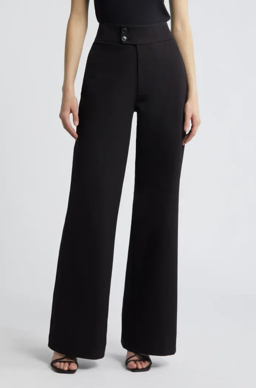 Frame Le Hardy Wide Leg Trouser - Black