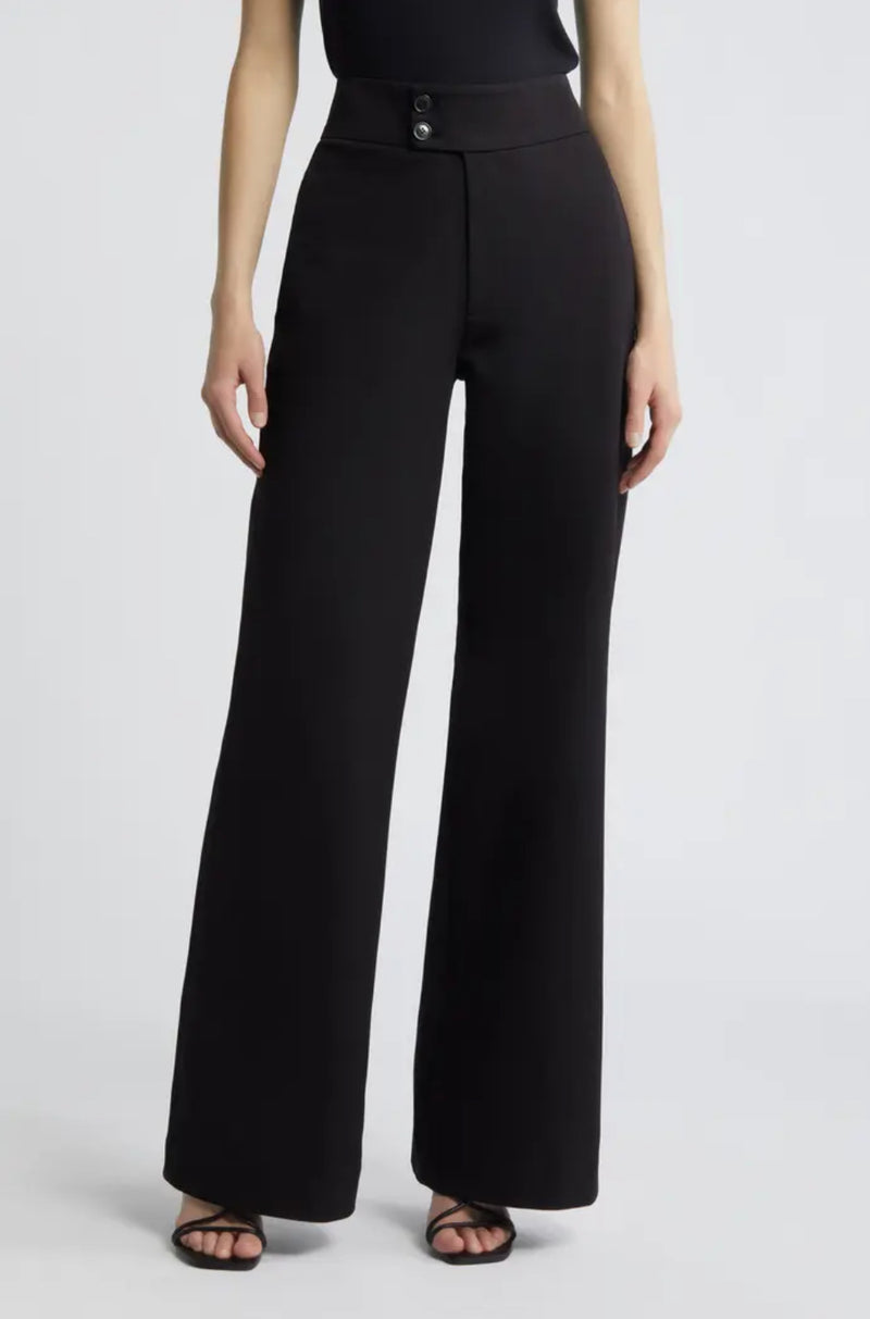 Frame Le Hardy Wide Leg Trouser - Black