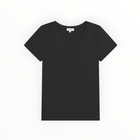 Goldie LeWinter Cleo V Neck Tee - Black