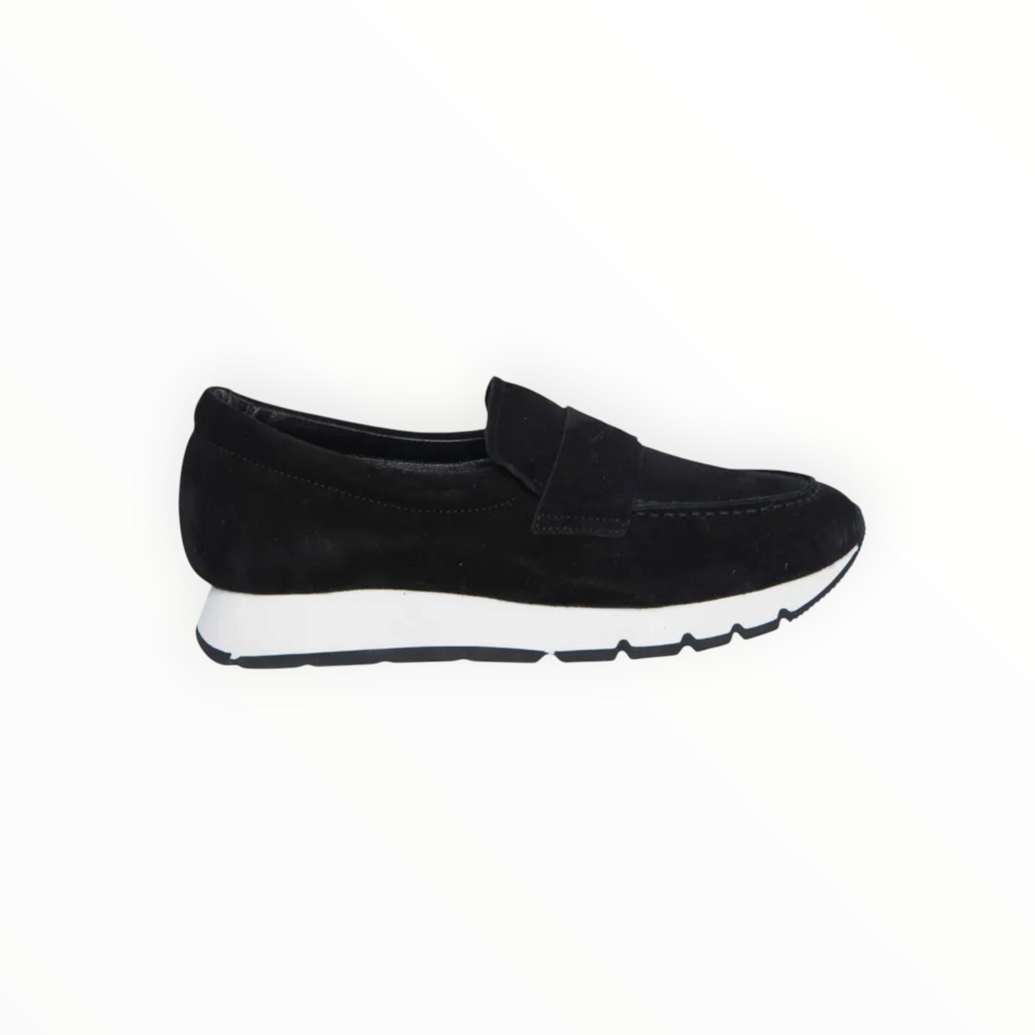 Voile Blanche Julia Loafer - Black Suede