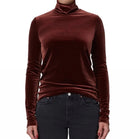 AGOLDE Pascale Turtleneck Top - Chocolate Milk