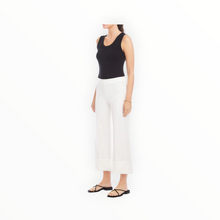 Fifteen Twenty Regina Cuff Cropped Pants- Off White
