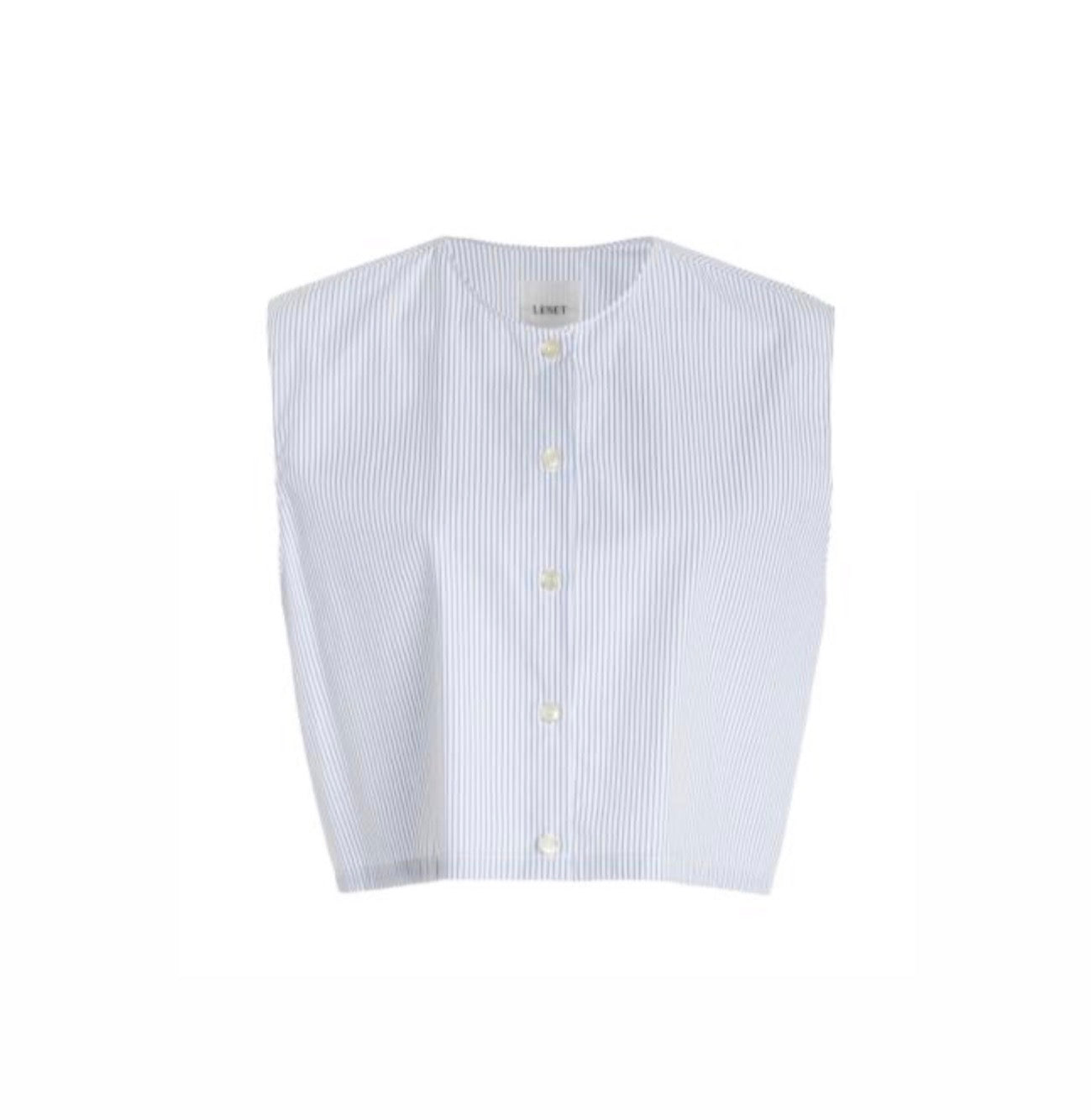 LESET Yoshi Cotton Vest - Seaside Stripe