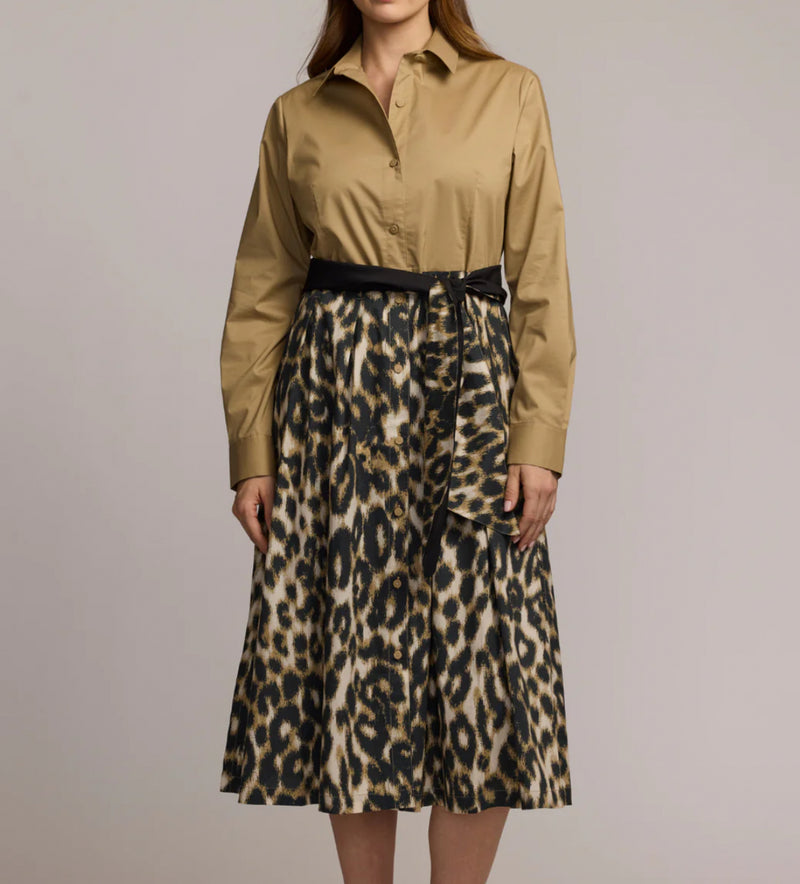 Hinson Wu Robin Long Sleeve Animal Print Dress