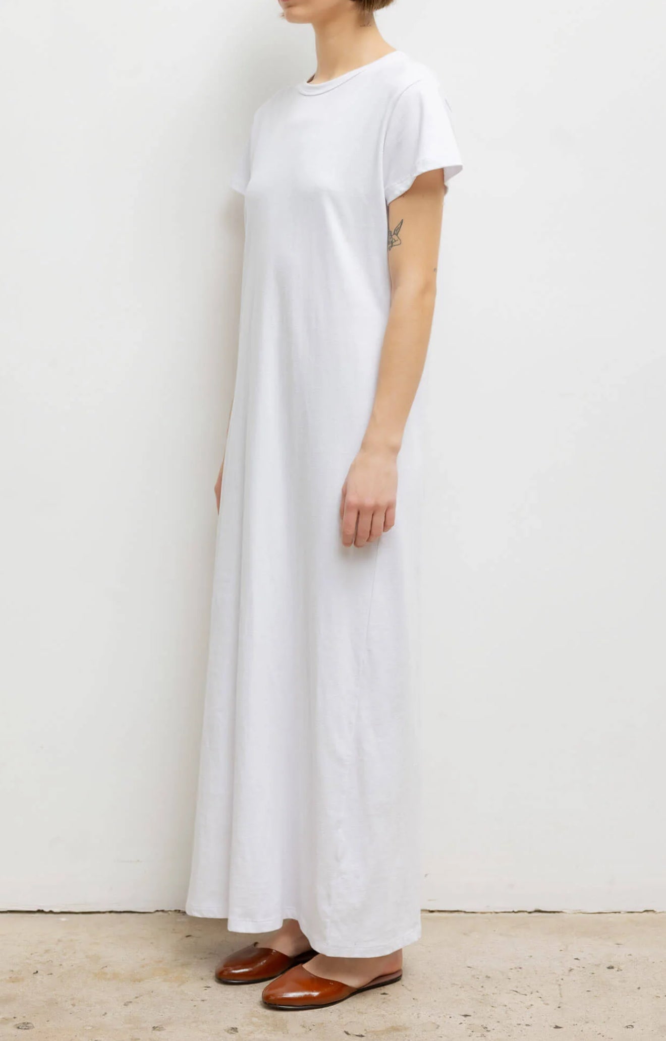 LESET Margo Maxi Dress - White