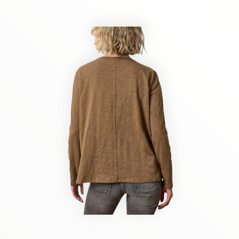 LILLA|P Long Sleeve Boyfriend Tee - Truffle