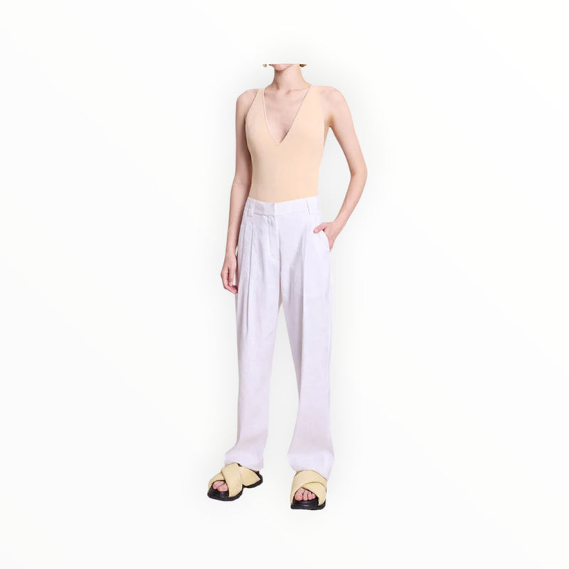 A.L.C Mateo Linen Pant - White