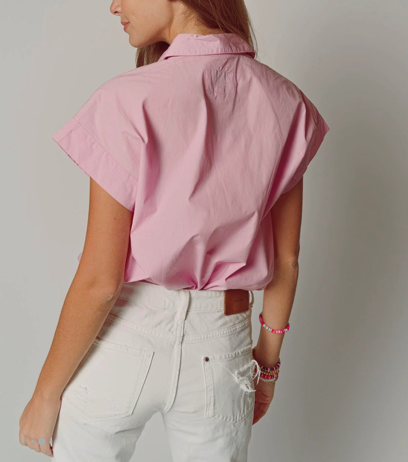 The Shirt by Rochelle Behrens The Boyfriend Shirt - Fondant Pink