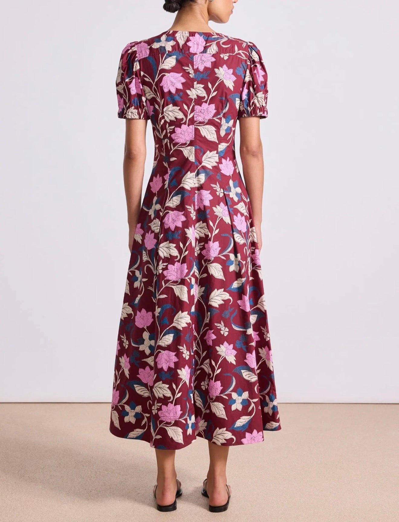 Apiece Apart Dia Maxi Dress - Essa Floral Merlot