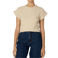 Cleobella Gigi Cropped Sweater Vest - Cream