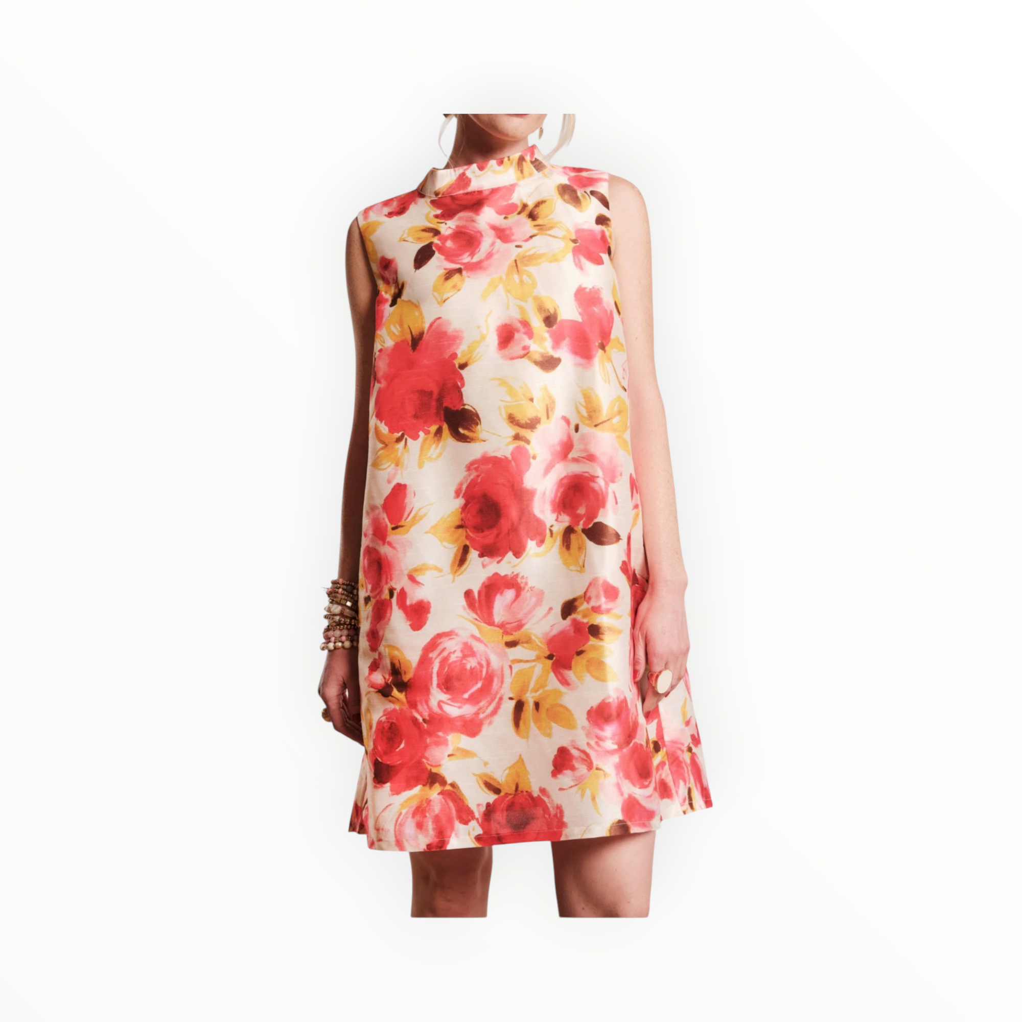 Frances Valentine Sleeveless Diplomat Mini Dress - English Rose