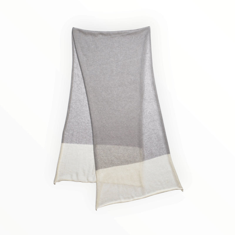 ITO KNITTO Dip Scarf - Cloud/Shell