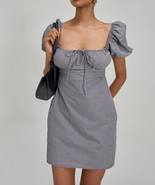 SUMMER AWAY Dominica Dress - Black Check