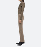 Helmut Lang Straight Slim Zip Pants - Taupe