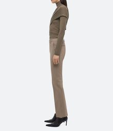 Helmut Lang Straight Slim Zip Pants - Taupe