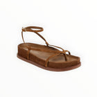 Loeffler Randall Sonny Suede Platform Sandals - Cacao
