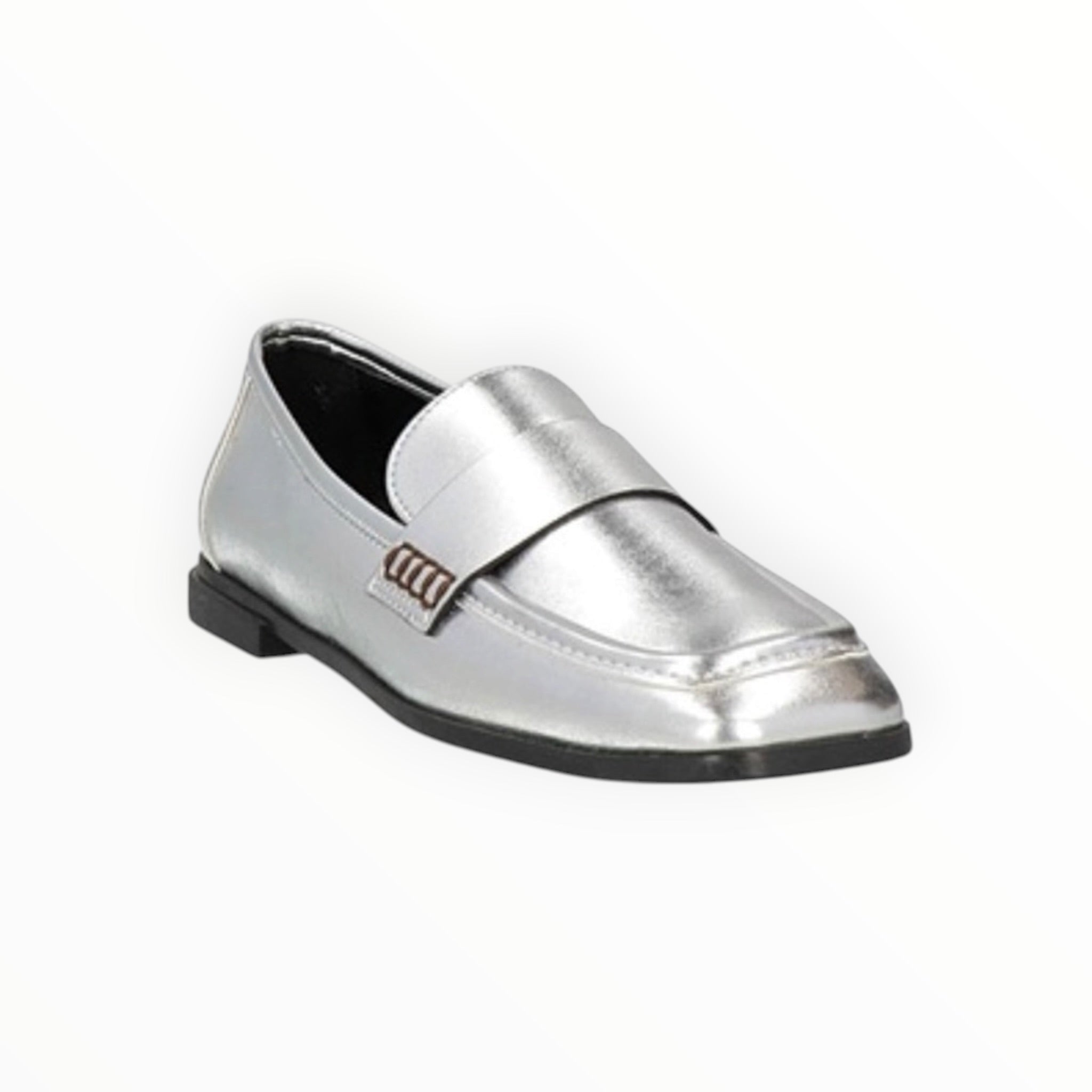 Beatrice b. Metallic Loafer - Silver