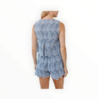 Bella Dahl Scallop Border Catalina Short - Floral Gingham