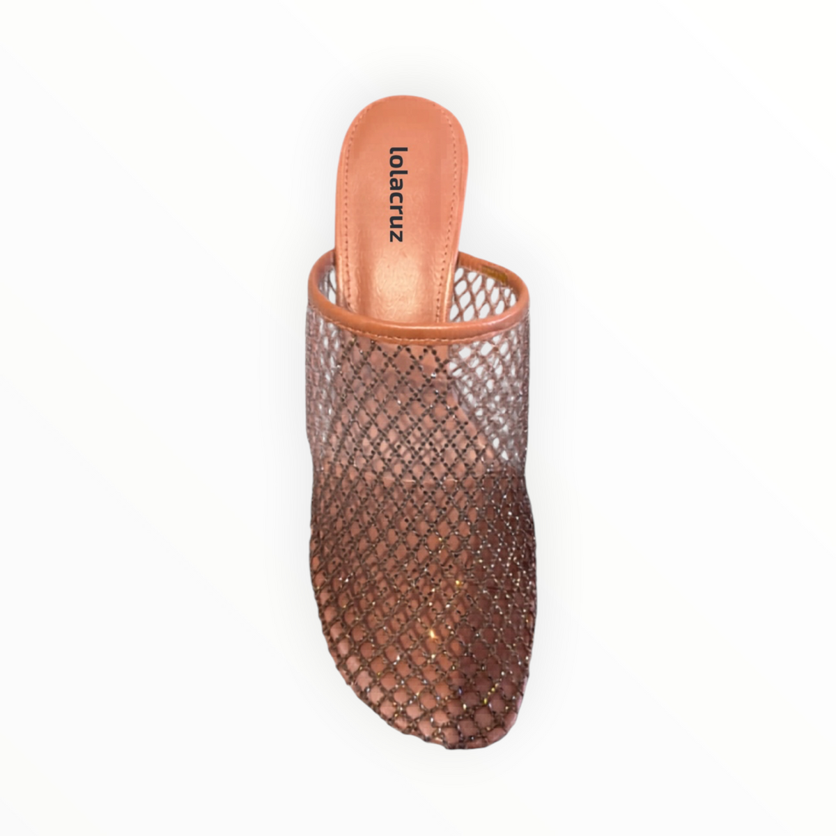 Lola Cruz Ruby Mule 85 - Terracotta