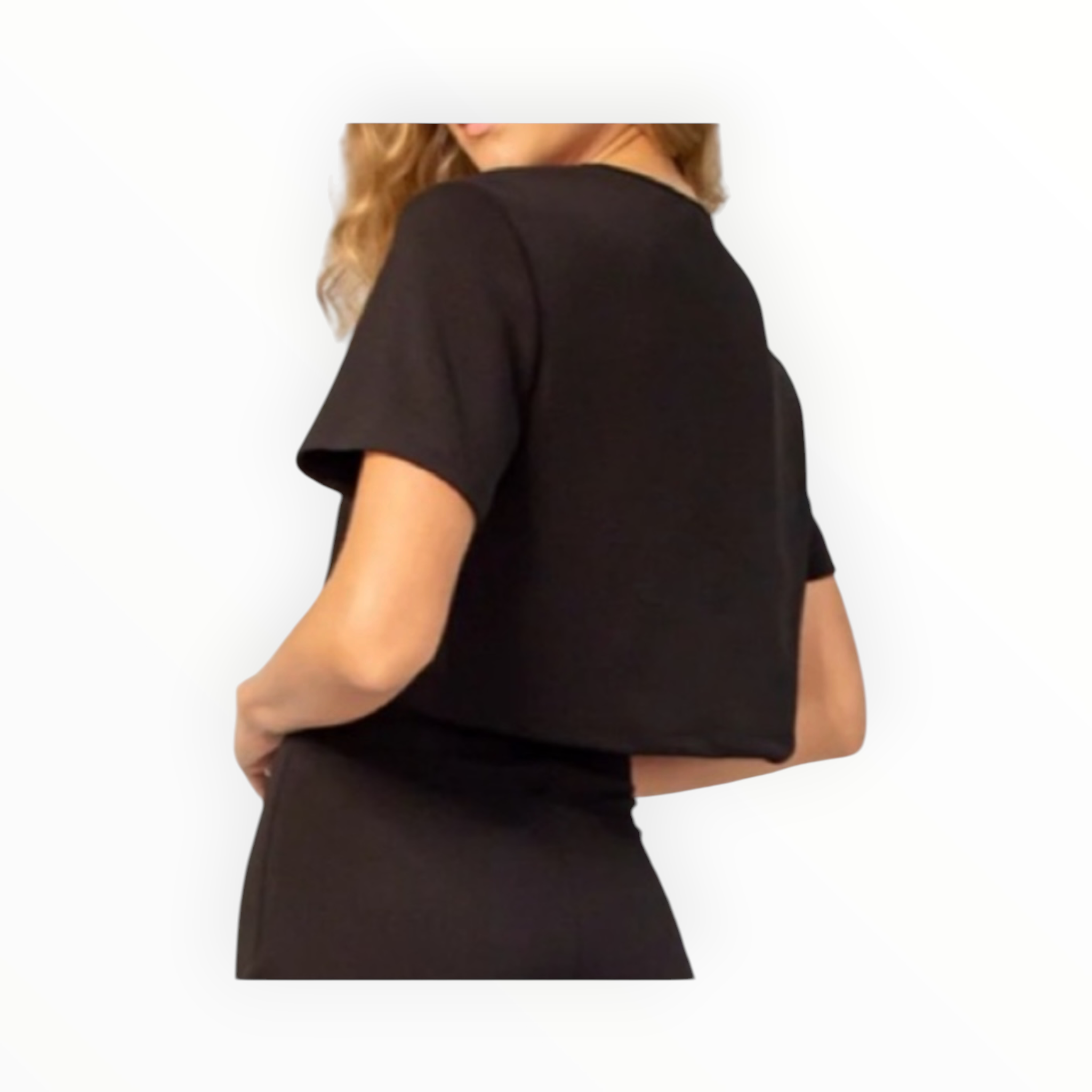 Lavender Brown Mia Top - Black