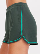 The Upside Roulette Track Short - Pine Green