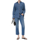 Closed Milo Straight - Mid Blue