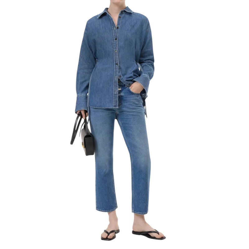 Closed Milo Straight - Mid Blue