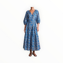 Apiece Apart Long Sleeve UVA Dress - Florette Blue