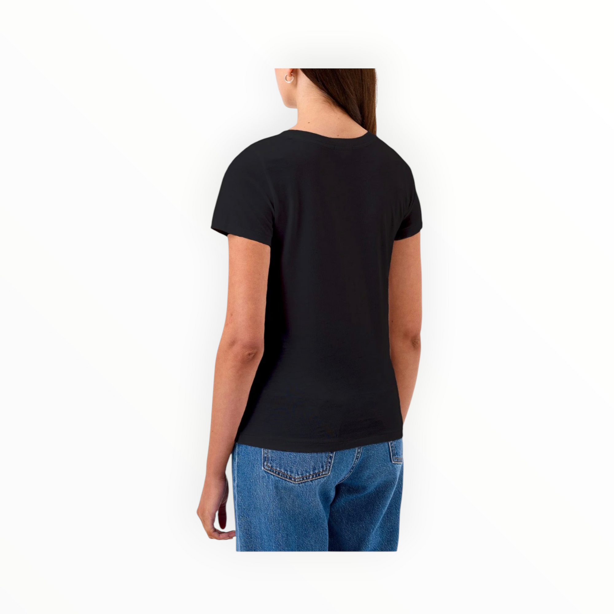 Goldie LeWinter Cleo V Neck Tee - Black