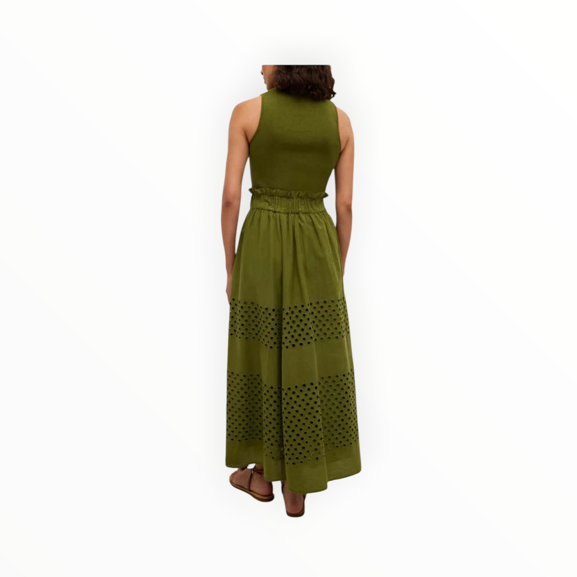 Marie Oliver Draper Skirt - Pesto