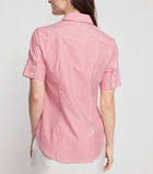 The Shirt by Rochelle Behrens The Short Sleeve Shirt - Red/White Stripe
