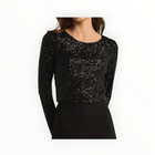 Z Supply Aurora Sequin Top - Black