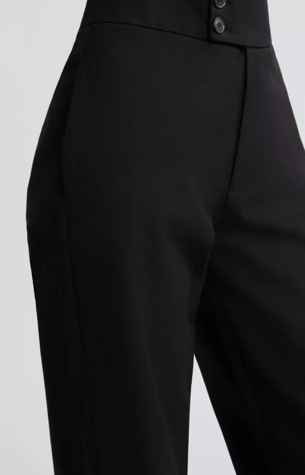 Frame Le Hardy Wide Leg Trouser - Black